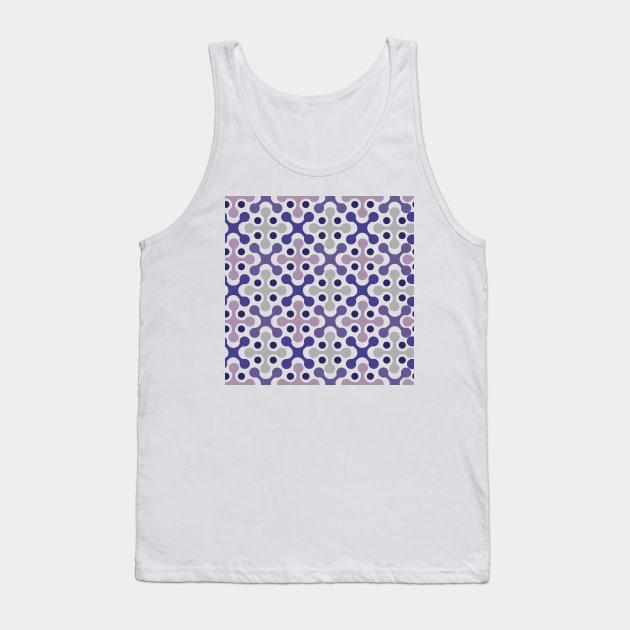 Retro 60s Pattern 9 Tank Top by Makanahele